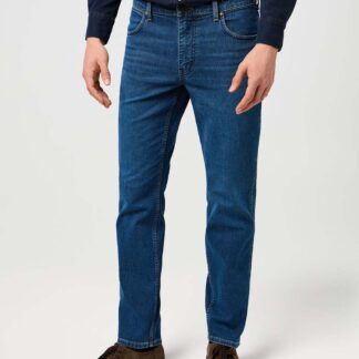 Wrangler Greensboro Straight Fit Cotton Rich Jeans Blue Denim
