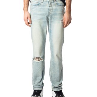 Zadig & Voltaire John Distressed Straight Fit Jeans in Light Blue