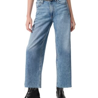rag & bone Featherweight Andi High Rise Wide Leg Ankle Jeans in Beacon