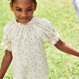 Blouse for Girls ecru