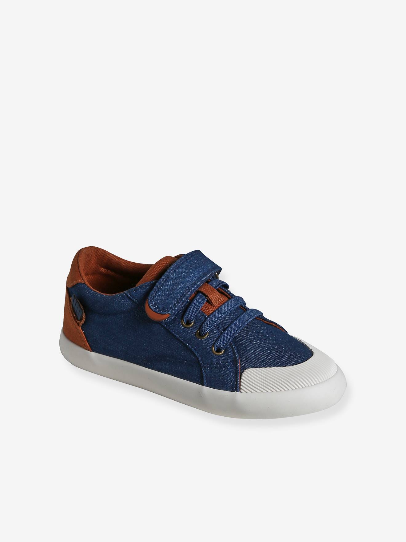Canvas Trainers with Elasticated Laces, Designed for Autonomy denim blue