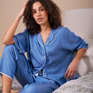 Cyberjammies Modal Revere Pyjama Set Blue
