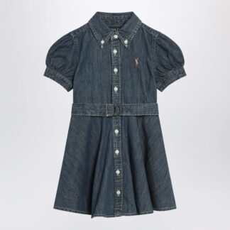 Dark blue denim dress