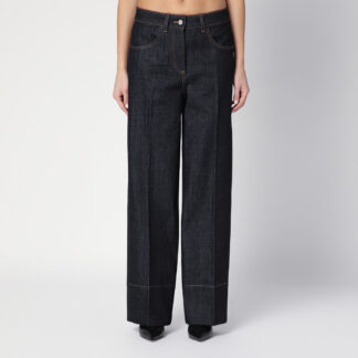 Dark blue denim jeans