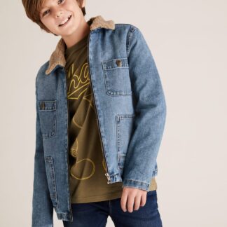 Denim Borg Lined Jacket (6-16 Yrs) Denim