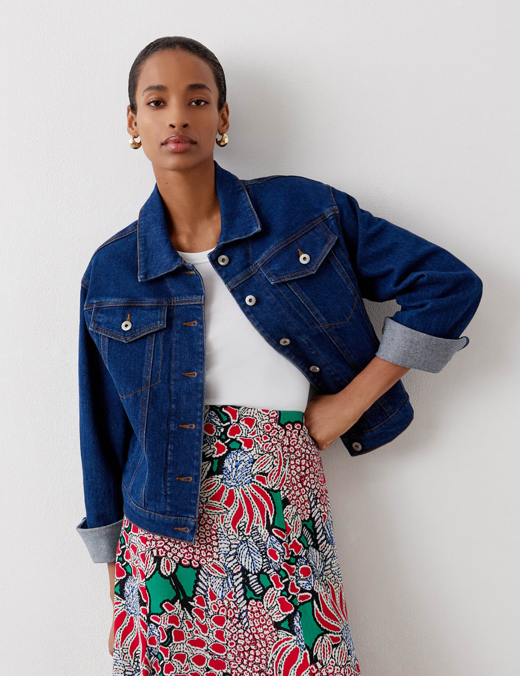 Finery London Denim Jacket Blue Denim
