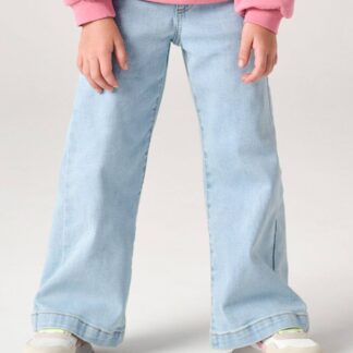 Girls' denim jeggings light blue