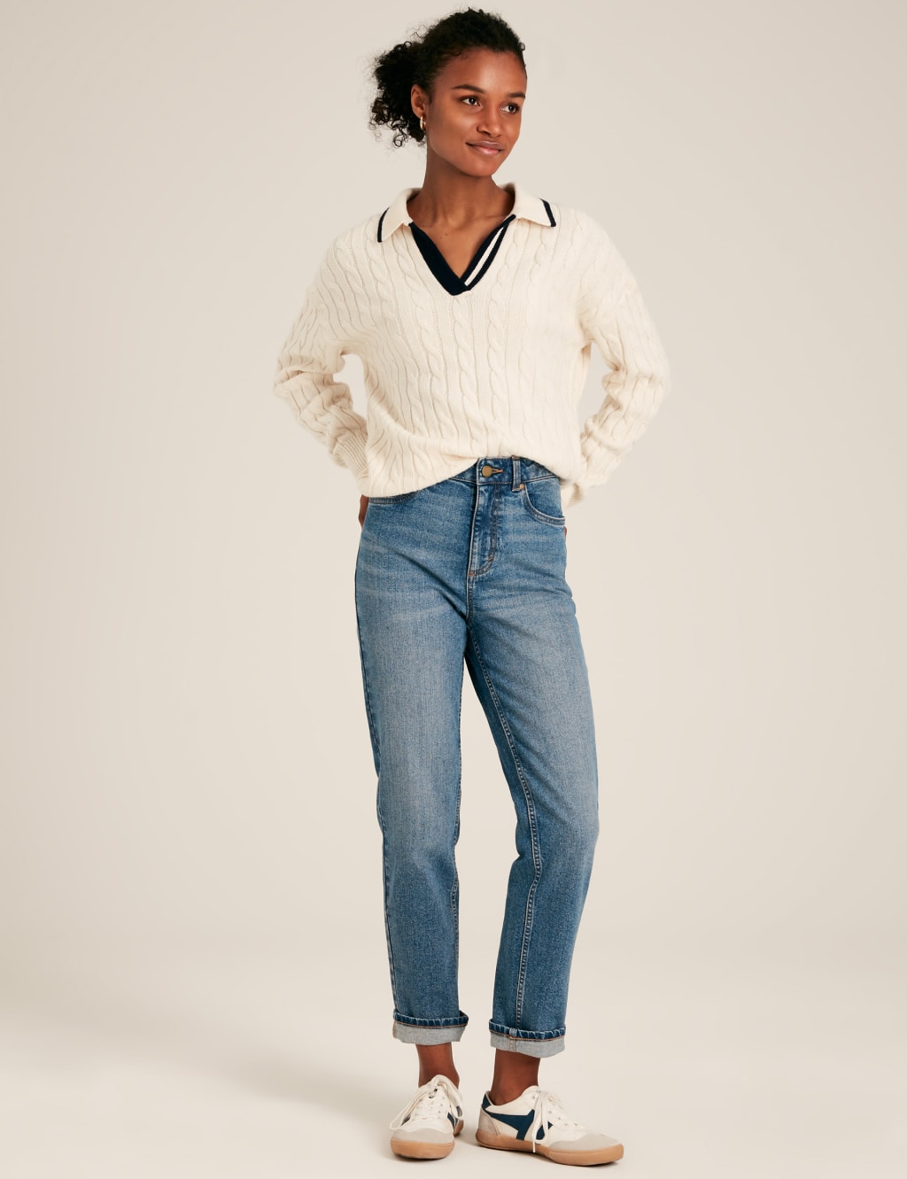 Joules Slim Straight Leg Jeans Light Blue