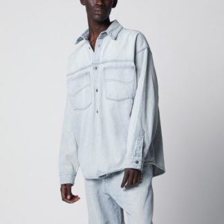Light blue cotton denim shirt