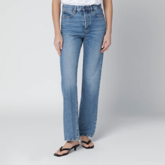 Light blue washed jeans