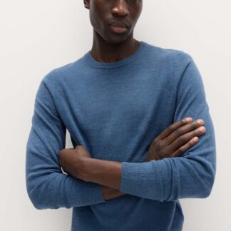 M&S Cashmilon™ Crew Neck Jumper Denim