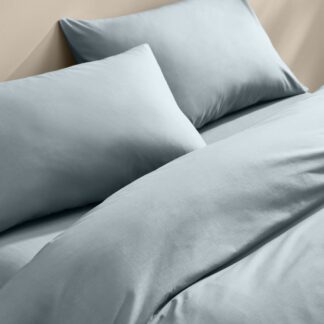 M&S Cotton Rich Bedding Set Denim