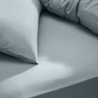M&S Cotton Rich Fitted Sheet Denim