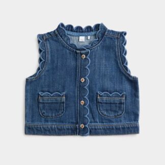 M&S Denim Gilet (0-3 Yrs) Denim