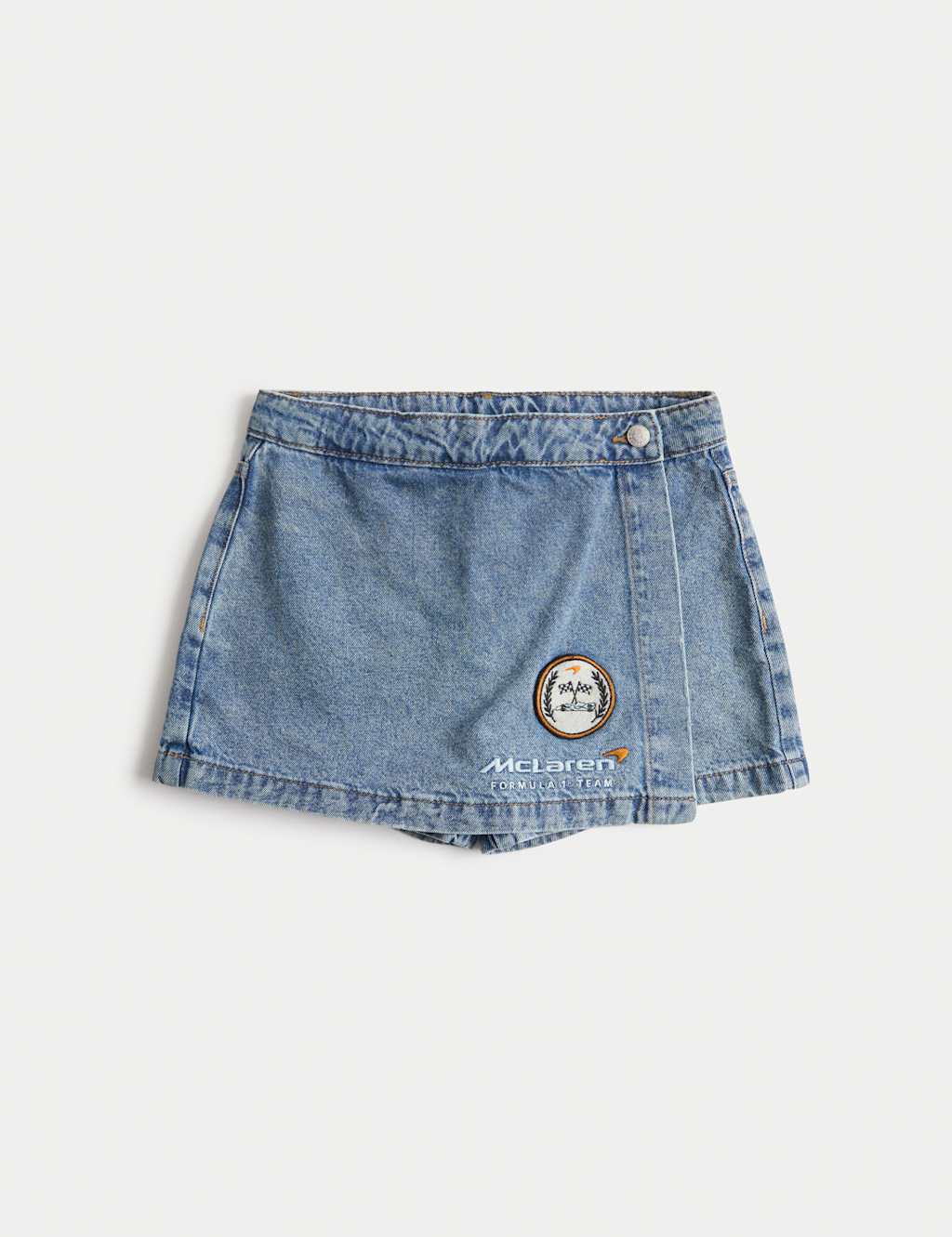 M&S McLaren™ Denim Skort (6-16 Yrs) Denim
