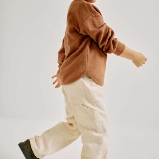M&S Pure Cotton Denim Carpenter Jeans (2-8 Yrs) Ecru