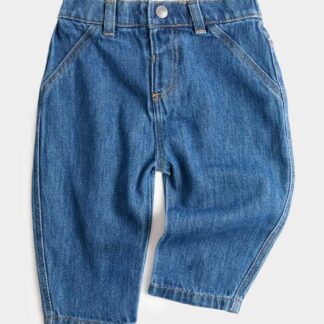 M&S Pure Cotton Horseshoe Jeans (0-5 Yrs) Denim