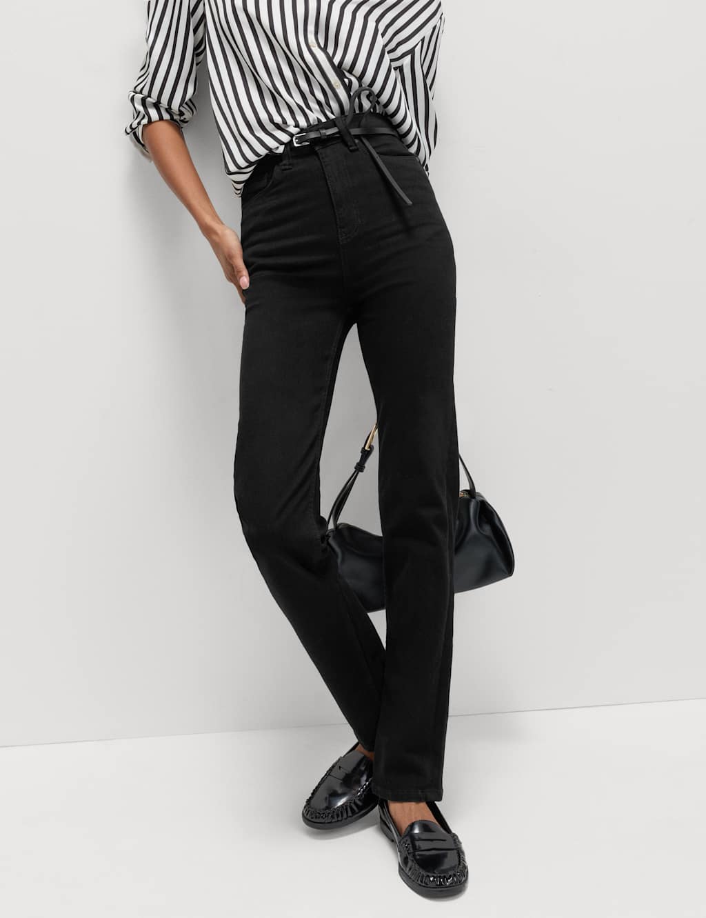 M&S Sienna Supersoft High Waisted Jeans Black