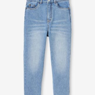 Mom Fit Jeans with Heart-Shaped Pockets on the Back, for Girls stone