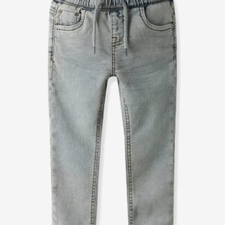 NAME IT boys' slim-fit fleece jeans bleached denim