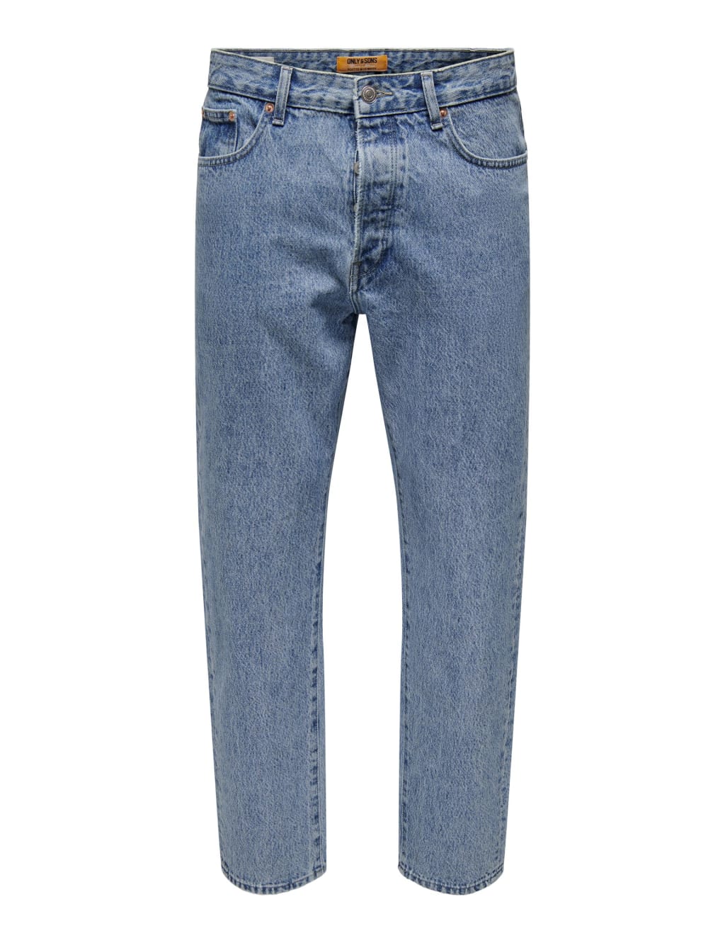 ONLY & SONS Loose Fit Pure Cotton Jeans Light Blue