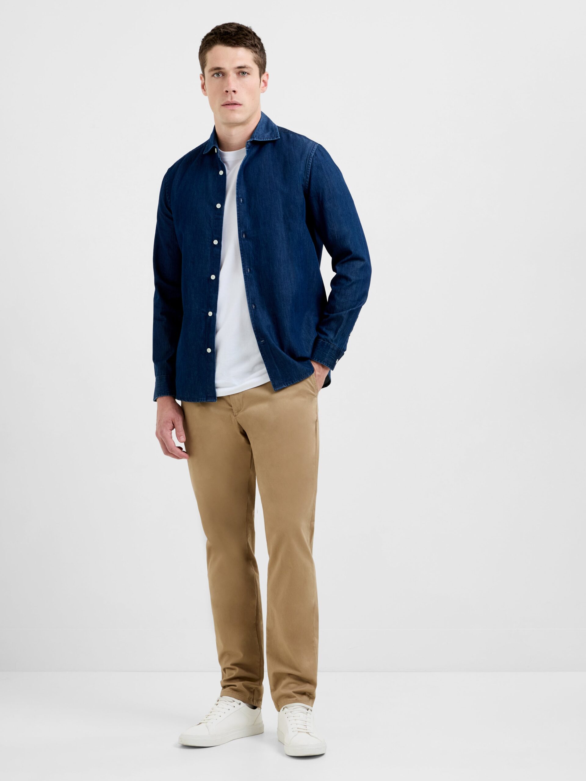 Smart Denim Shirt Navy Blue