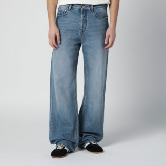 Straight-leg jeans in blue de-Nîmes denim