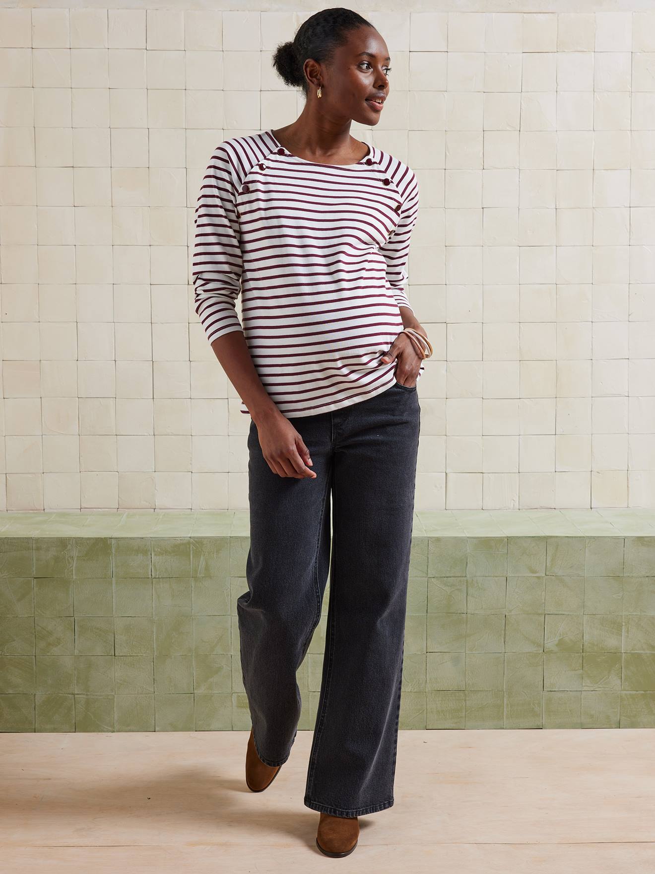 Wide Leg Jeans for Maternity