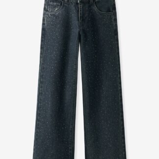 Wide-leg jeans with rhinestones NKFROSE 2424-IM S girl NAME IT night blue